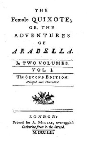 [Gutenberg 50054] • The Female Quixote; or, The Adventures of Arabella, v. 1-2